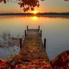 Схема вышивки «закат»