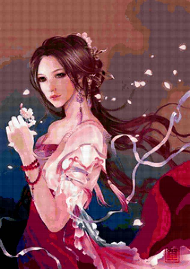 №425930 - портрет, люди, девушка, живопись - предпросмотр