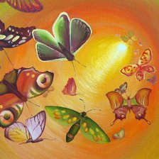 Схема вышивки «бабочки»