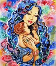 Схема вышивки «мать и дитя»