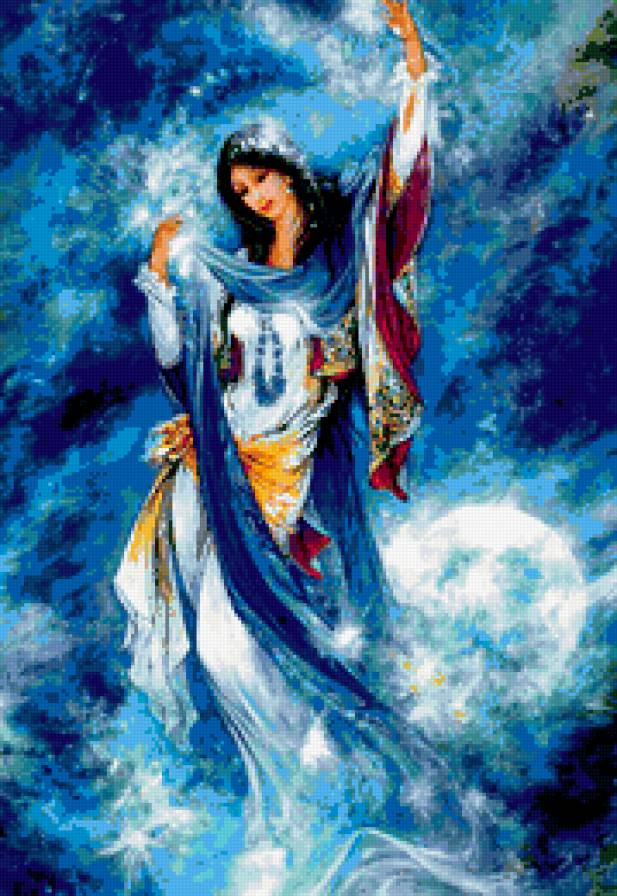 девушка фэнтези - красочно, фэнтези, восток, люди, девушка - предпросмотр