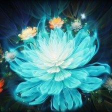 Схема вышивки «лунный цветок»