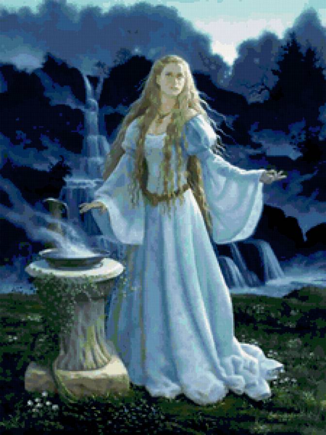 №426234 - волшебство, живопись, фэнтези, девушка, люди, портрет - предпросмотр