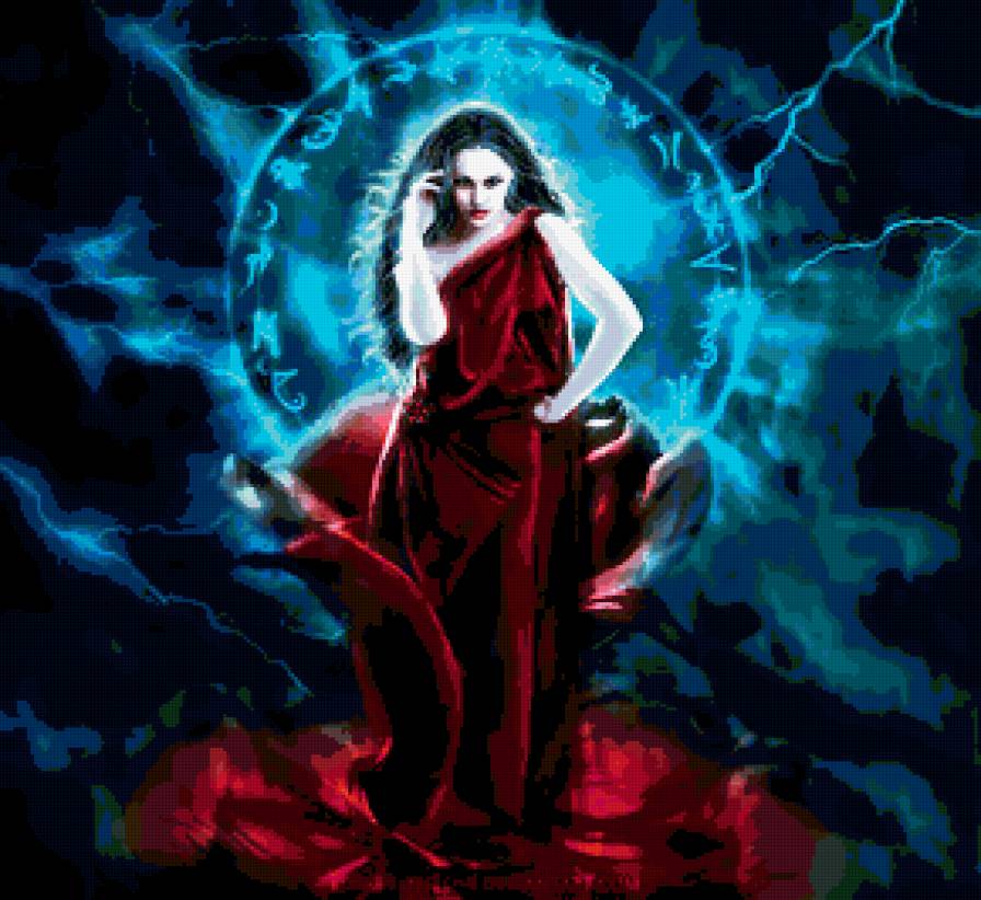 девушка в красном - девушка - предпросмотр