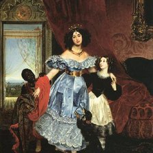 Схема вышивки «Дамы»