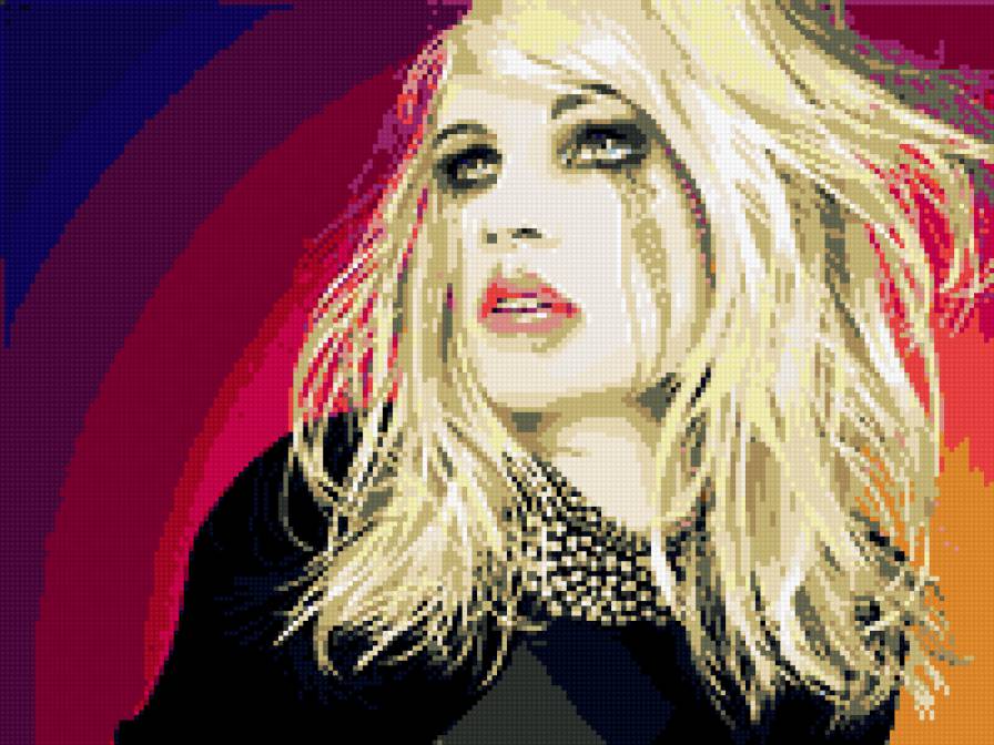 Арт - девушка, блондинка, слезы - предпросмотр