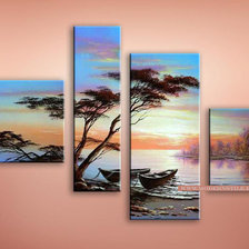 Схема вышивки «2 лодочки»