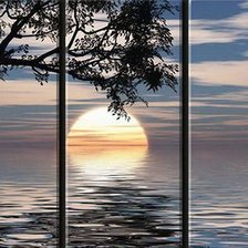 Схема вышивки «рассвет»