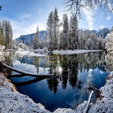 Схема вышивки «ЗИМОВЕ ОЗЕРО»