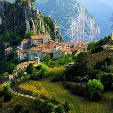 Схема вышивки «МІСТО В ГОРАХ 2»