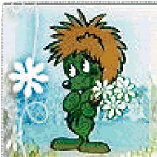 Схема вышивки «ежик»