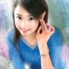 Схема вышивки «Японка»