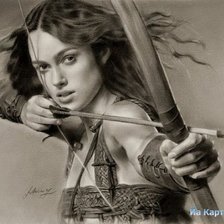 Схема вышивки «Кира Найтли»