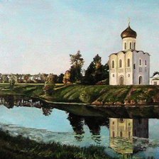 Схема вышивки «храм на Нерли»