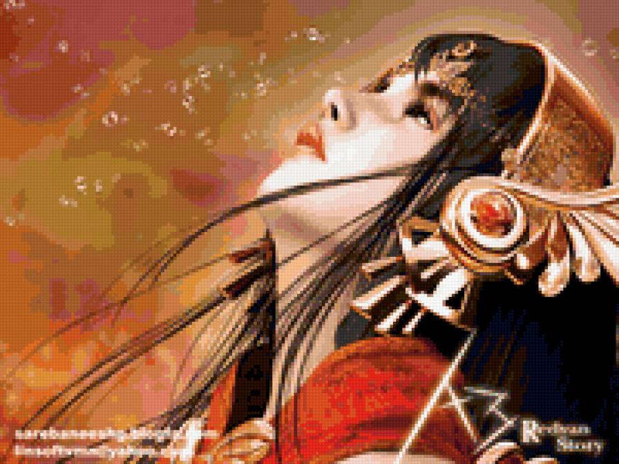 Воительница - фэнтези, взгляд, девушка - предпросмотр