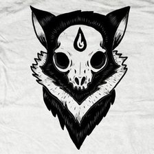 Схема вышивки «череп»