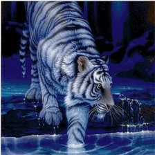 Схема вышивки «тигр»
