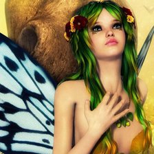 Схема вышивки «эльфийка»