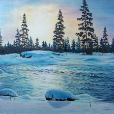 Схема вышивки «незамерзающая»