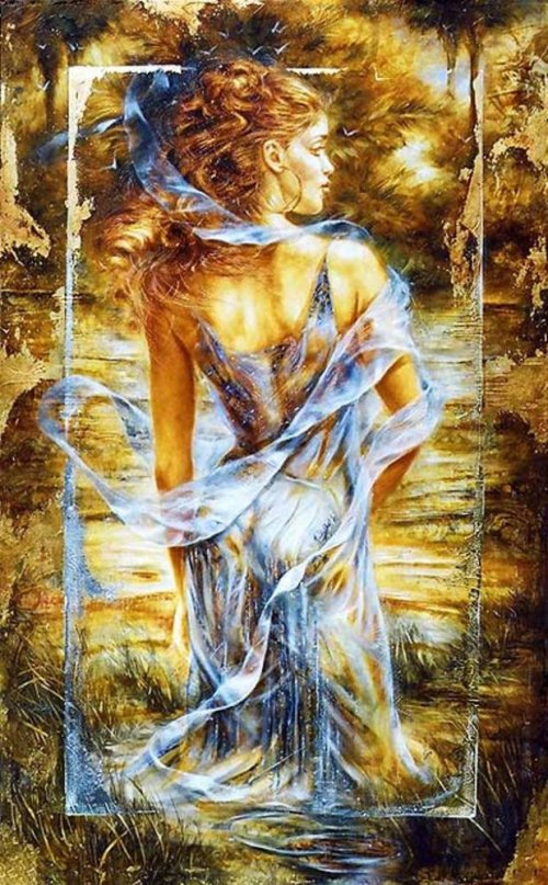 Серия "Она" - девушка, пейзаж, море - оригинал