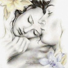 Схема вышивки «сон влюбленных»