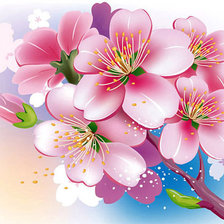 Схема вышивки «яблони цветут»