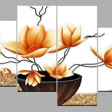 Схема вышивки «Полиптих "Магнолия"»