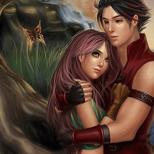 Схема вышивки «объятья»