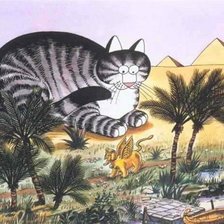 Схема вышивки «мультяшные коты»