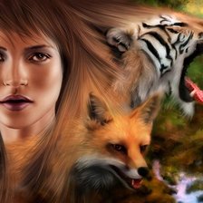 Схема вышивки «женские образы»