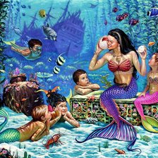 Схема вышивки «Русалки»