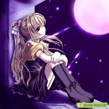 Схема вышивки «ночь раздумья»