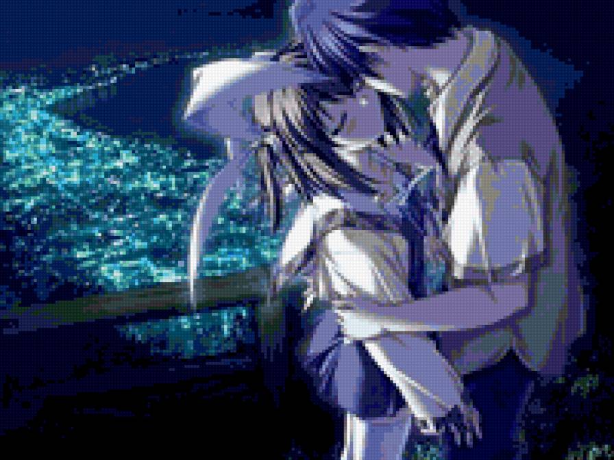 в предвкушении поцелуя - аниме, романтика, влюбленные - предпросмотр