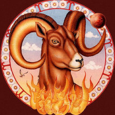 Схема вышивки «Овен»