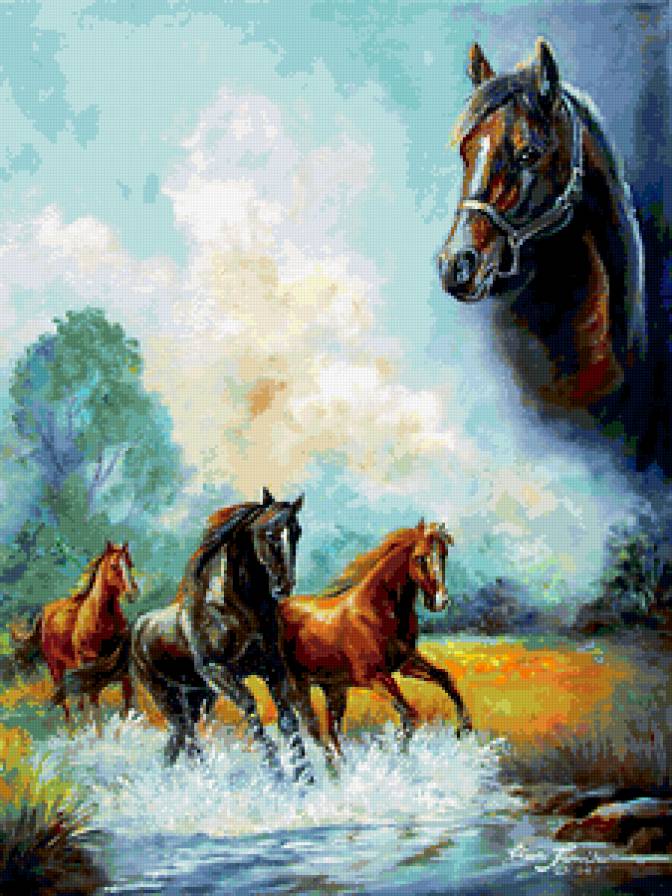 кони - бег коней - предпросмотр