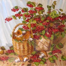 Схема вышивки «калина красная»