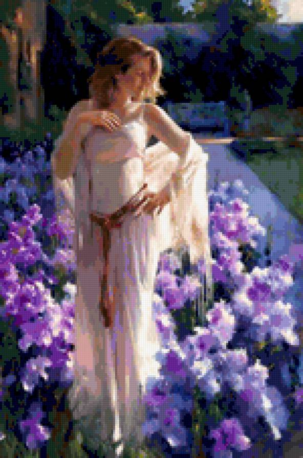 прогулка в саду - женщина, сад - предпросмотр