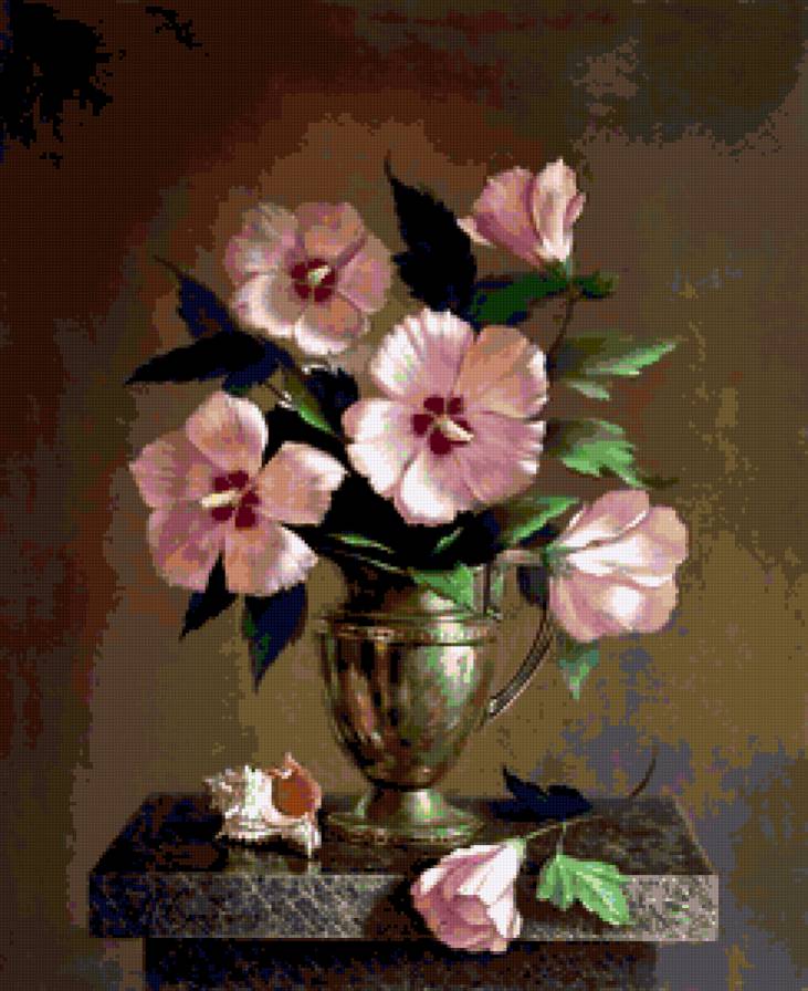 Серия "Букет" - мальва, букет, цветы - предпросмотр