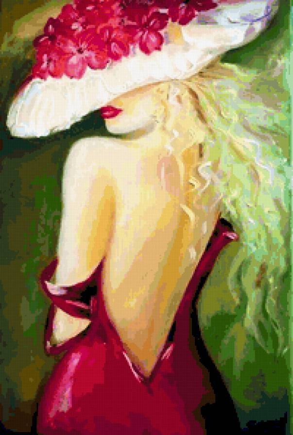 дама в шляпе - женщина - предпросмотр