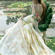 Схема вышивки «озерная русалка»