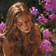 Схема вышивки «пион»