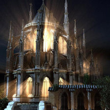 Схема вышивки «Замок»