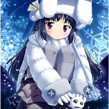 Схема вышивки «лепим снеговика»