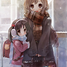 Схема вышивки «зимняя прогулка»