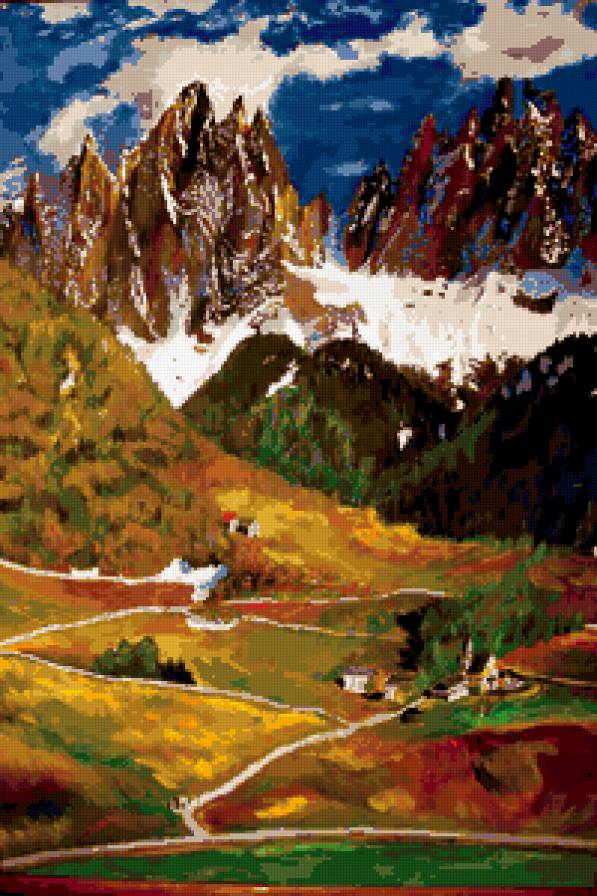 Горы. Автор - Алик Орловский - пейзаж, горы, небо - предпросмотр