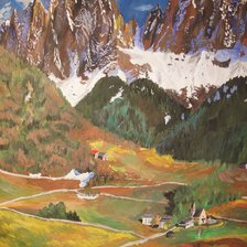 Схема вышивки «Горы. Автор - Алик Орловский»