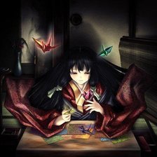 Схема вышивки «Девушка»