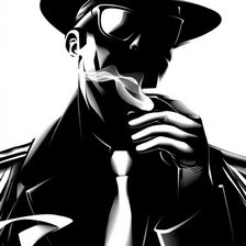 Схема вышивки «гангстер»