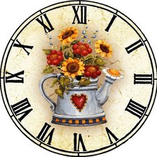 Схема вышивки «Циферблат для часов»