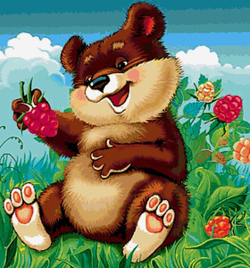 Мишка - медведи, животные - предпросмотр